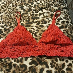 Red Wacoal/b.tempt'd bralette XL Sexy